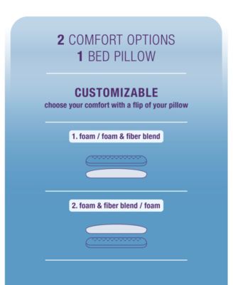 Tailored Rest Cool Flip Customizable Memory Foam Pillow, Standard