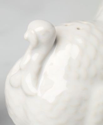 French Perle Carved Turkey Salt & Pepper Set