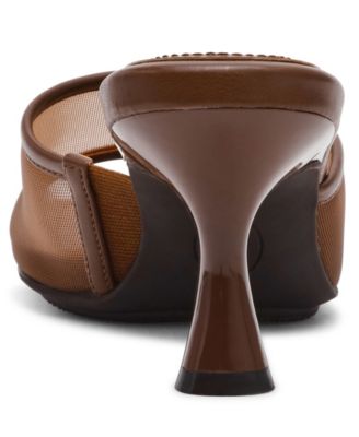 Women's Julie Square Toe Mesh Mule Dress Sandals