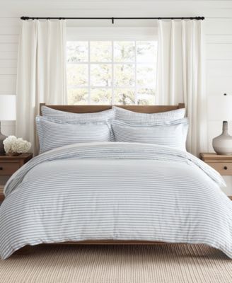 Tobago Stripe Reversible 3-Pc. Duvet Cover Set, King