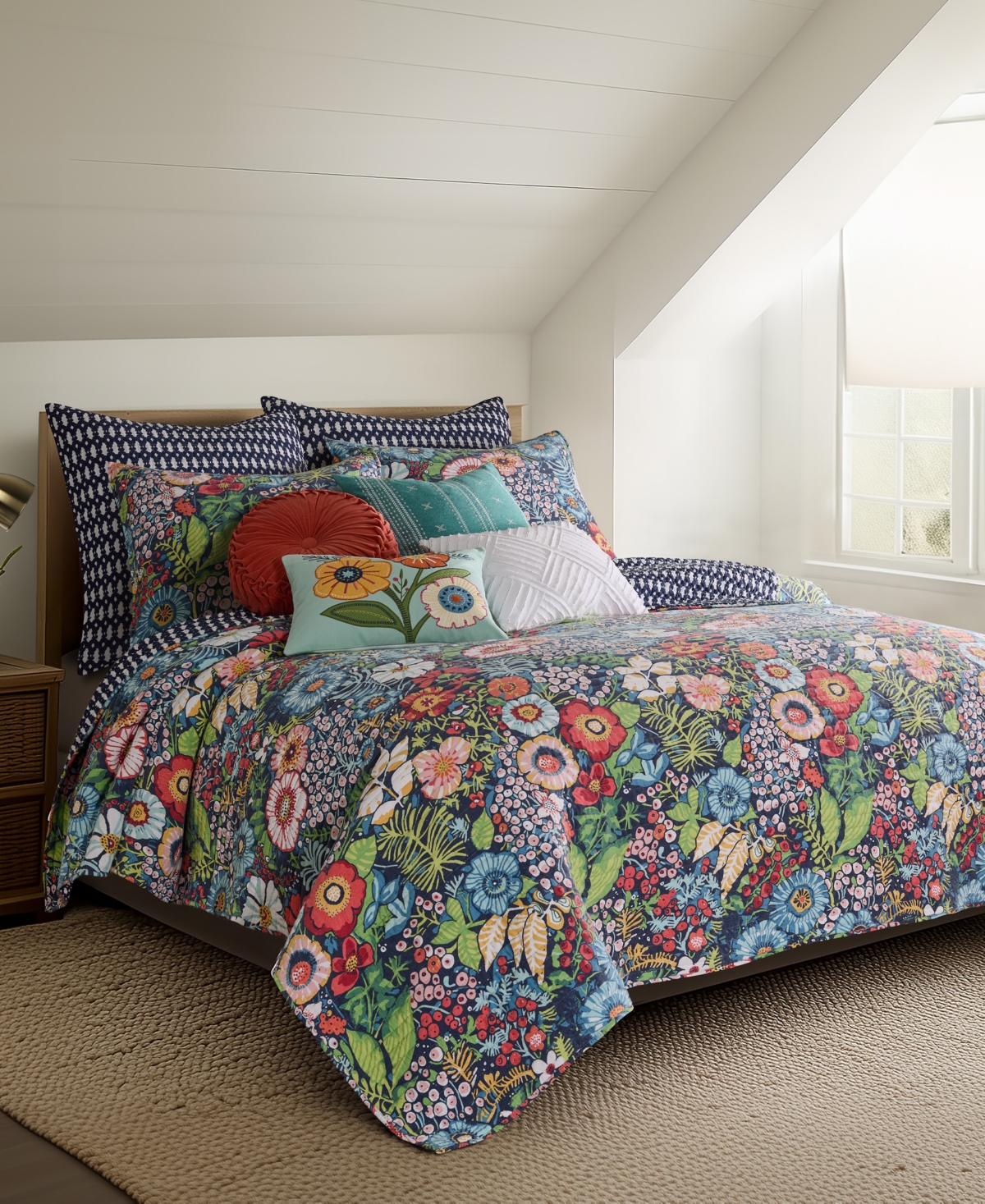 Levtex Night Garden Reversible 3-Pc. Quilt Set