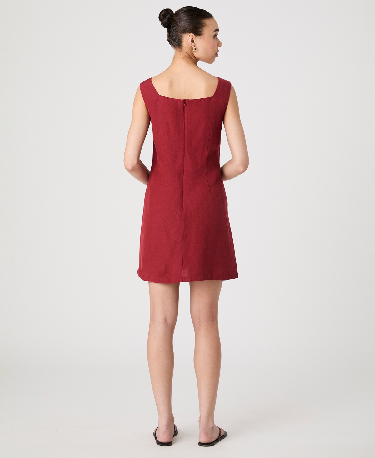 French Connection Birdie Square Neck Minidress