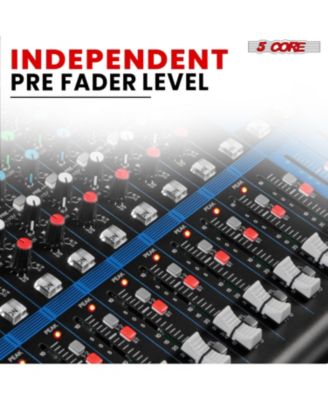 Audio DJ Mixer 16 Channel Sound Board Console w SPX Effect 48V Phantom Power MX 16CH XU