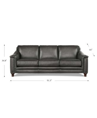Belfast 92" Top Grain Leather Sofa