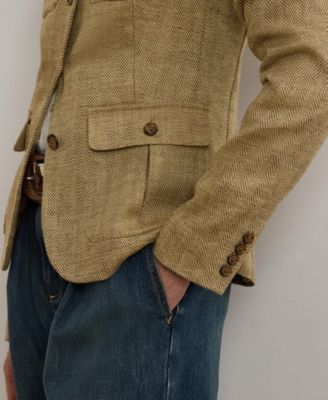 Women's Herringbone Linen Jacket