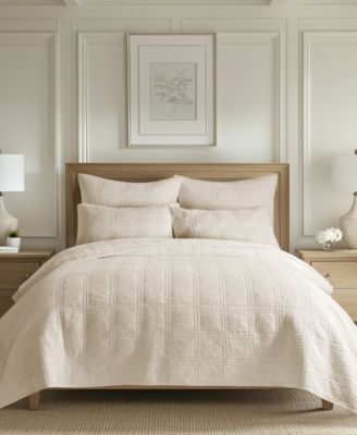 Levtex Home Cloud Waffle Textured 3-Pc. Quilt Set, Full/Queen - Undyed Cream, Full/Queen
