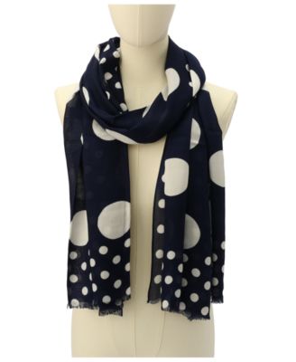 Women's Breezy Dot Viscose Oblong Scarf