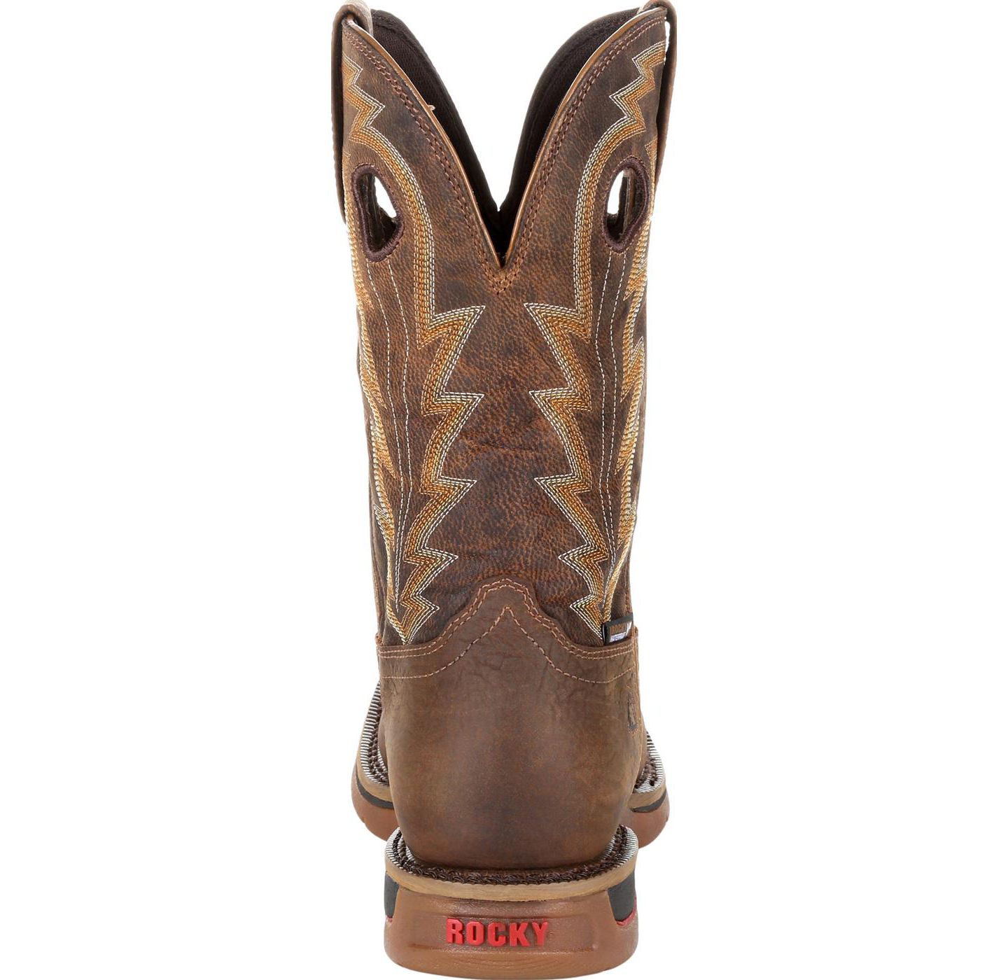 Мужские ботинки ROCKY Long Range 11" Waterproof Western Boot, цвет: Коричневый — фото 7
