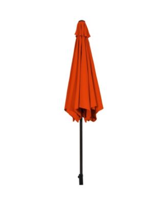 10 Feet Outdoor Patio Umbrella with Tilt Adjustment and Crank-Orange