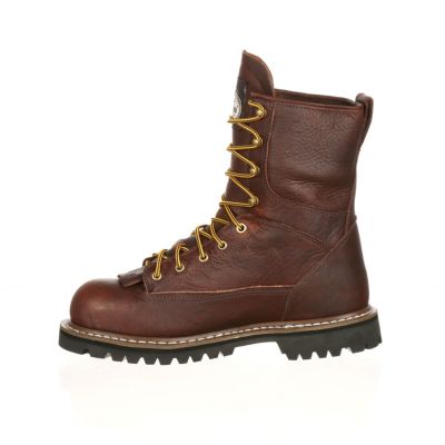 Men's Steel Toe Waterproof Lace-To-Toe Work Boot