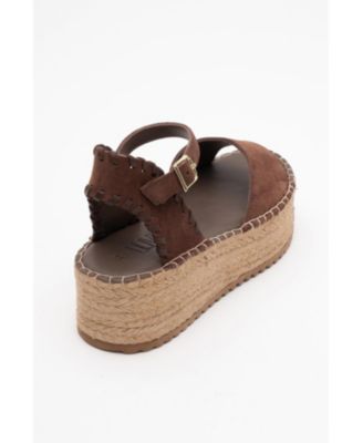 Serez Leather Platform Espadrilles Sandal (Women)