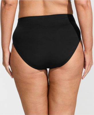 Women's Tugless QuickDry High Waisted High Leg Bikini Bottoms