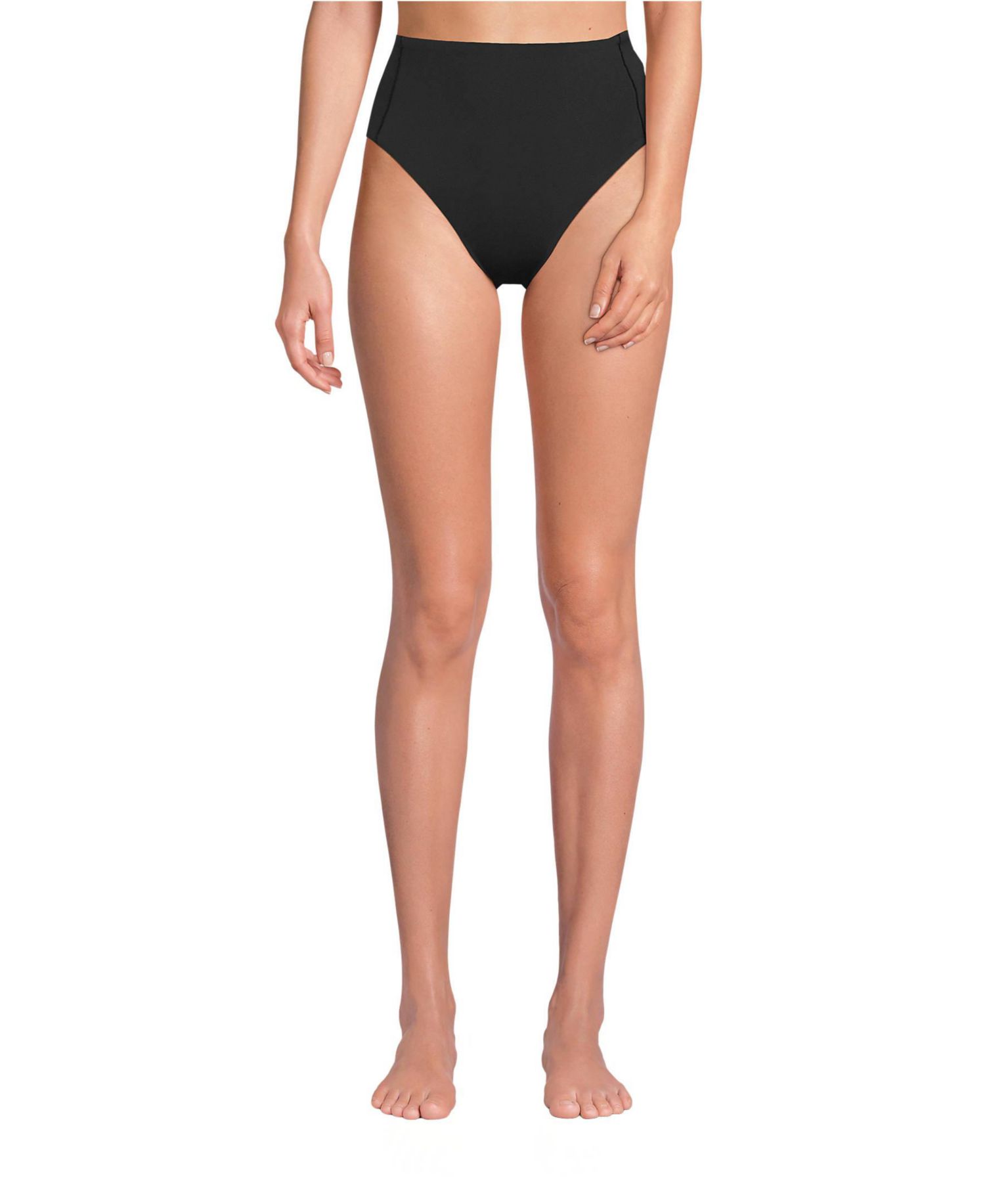 Women's Tugless QuickDry High Waisted High Leg Bikini Bottoms