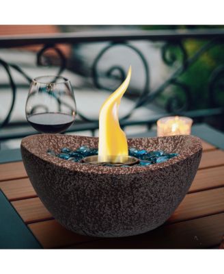Portable Concrete Fire Pit Ethanol Fireplace Smokeless Fire Bowl