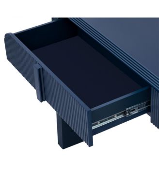 Modern Rounded Console Table with 2 Drawers