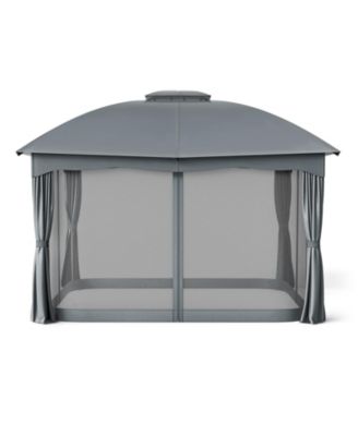 12 x 10 Feet Canopy Double Vented Heavy Duty Steel Gazebo