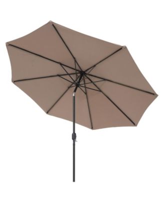 10 Feet Outdoor Patio Umbrella with Tilt Adjustment and Crank