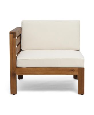 Streamdale Acacia Wood Outdoor Sofa Set with Ottoman & Table