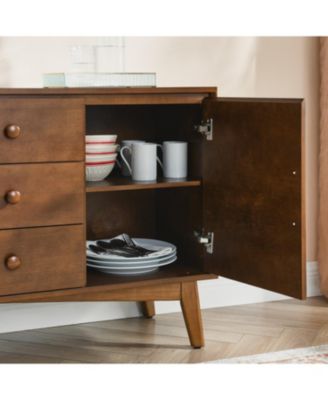  Walnut Sideboard Buffet Cabinet - Mid Century Modern