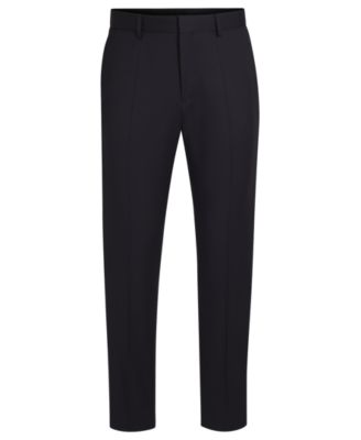 BOSS Men's Regular-Fit Virgin Wool Formal Trousers