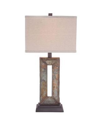 Rustic Table Lamps 26" High Set of 2 Natural Stale Open Rectangular Box Shade for Living Room Bedroom Home (Colors May Vary)