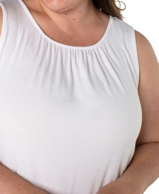 Plus Size Sleeveless Scoop-Neck Top