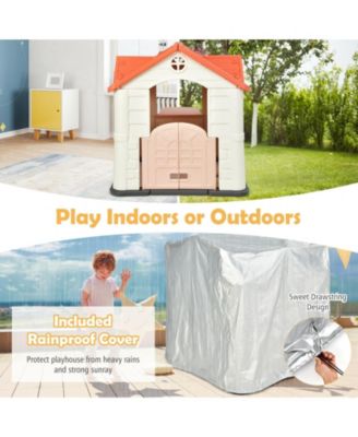 Kid s Playhouse Pretend Toy House For Boys and Girls 7 Pieces Toy Set