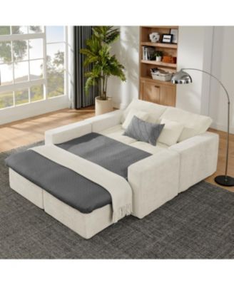 142" Cloud Sectional Sofa with Chaise, U-Shaped