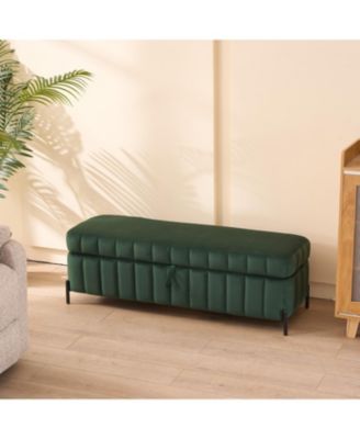 Velvet Storage Bench 49