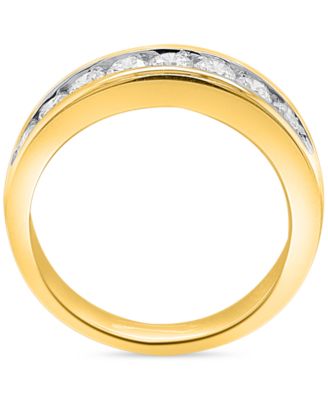 Lab Grown Diamond Channel-Set Band (1 ct. t.w.) in Sterling Silver or 14k Gold-Plated Sterling Silver