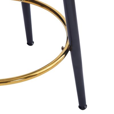  (4 Pack), 24.75" Tall, Fabric with Iron Frame and Sponge Cushion,Modern Counter Stools