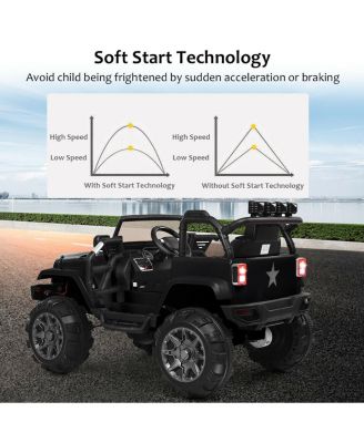 12V Electric Ride On Truck with Parental Remote Control and LED Lights