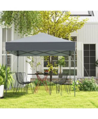 6.6 x 6.6 Feet Outdoor Pop-up Canopy Tent with UPF 50+ Sun Protection-Gray
