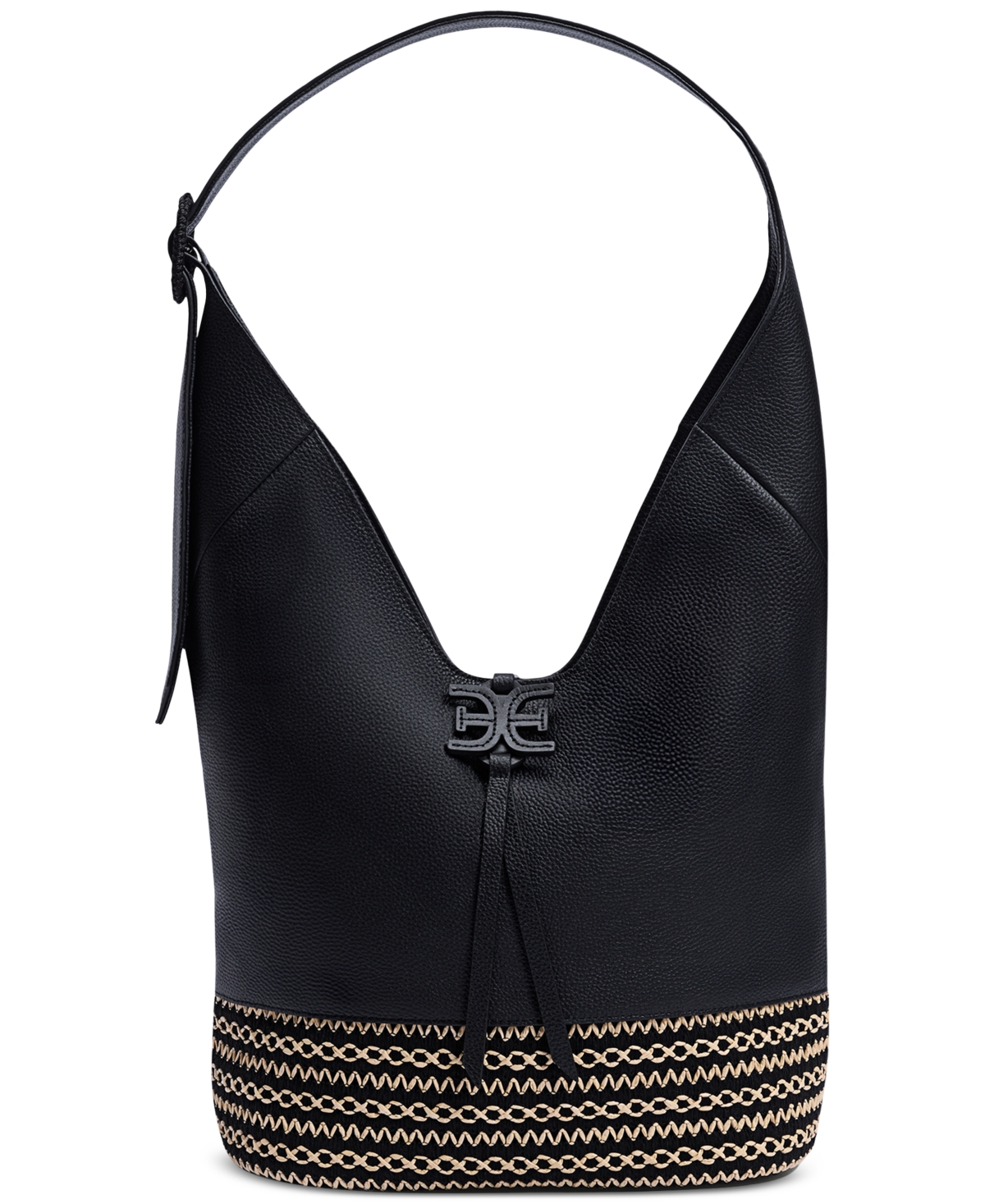 Sam Edelman Khiara Espadrille Large Leather Hobo Bag