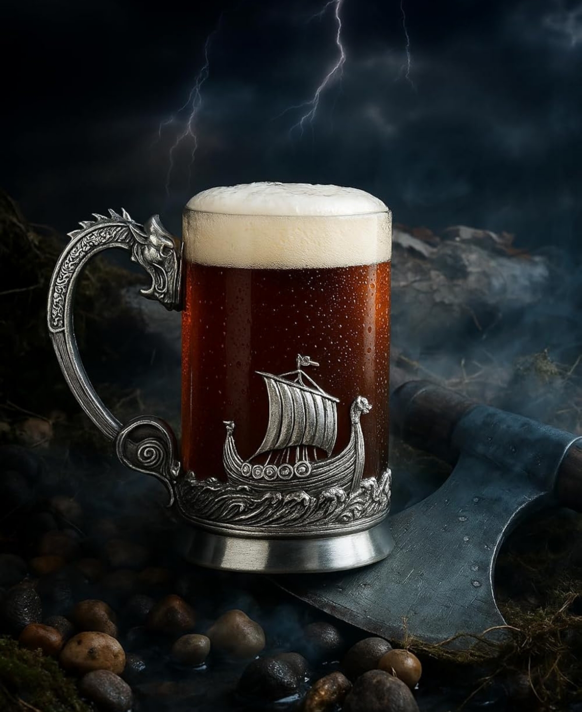 The Wine Savant Viking Pewter Drinking Glass