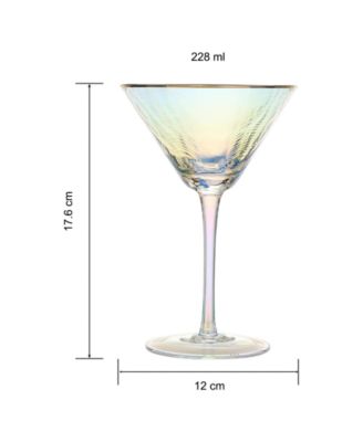 Classic Hammered Martini Glasses, Set of 2