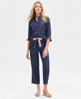 Women's Chambray Button-Front Work Shirt