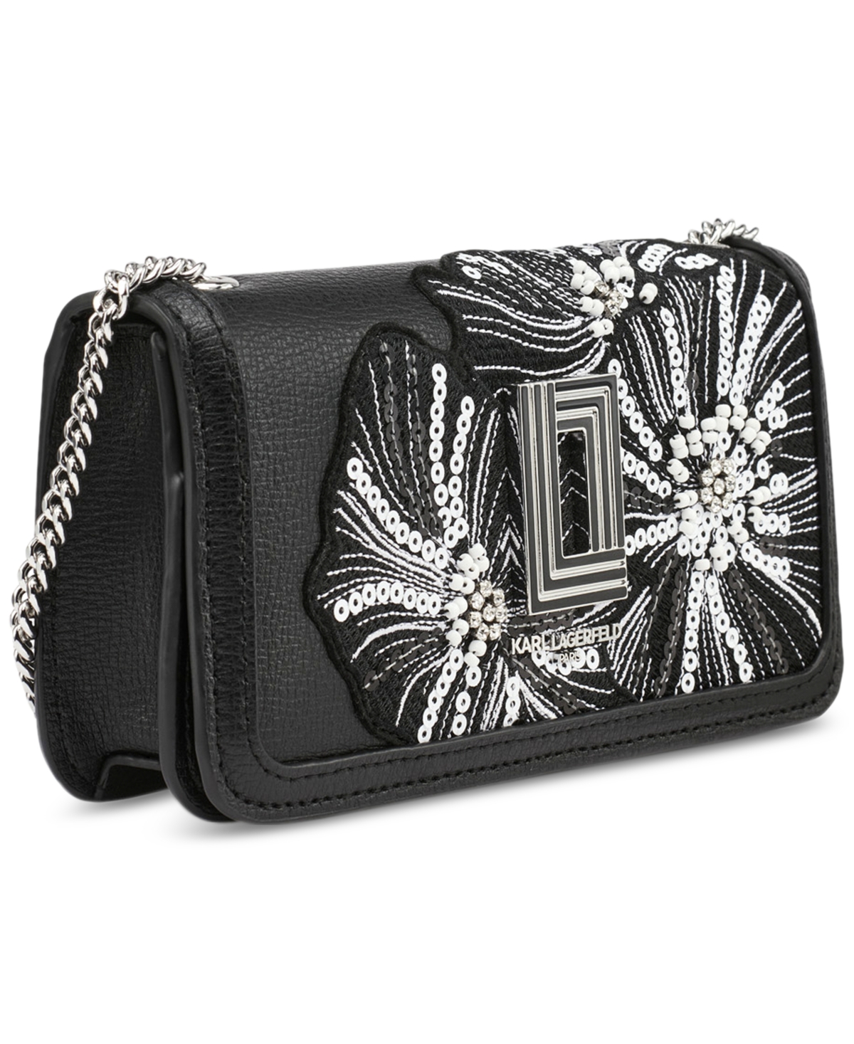 Karl Lagerfeld Kosette Shoulder In Black