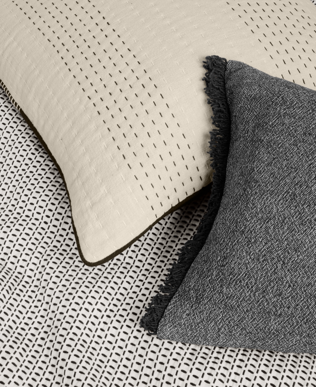 Oake Textured Stripe 3-pc. Comforter Set, King, Exclusively At Macy's In Black