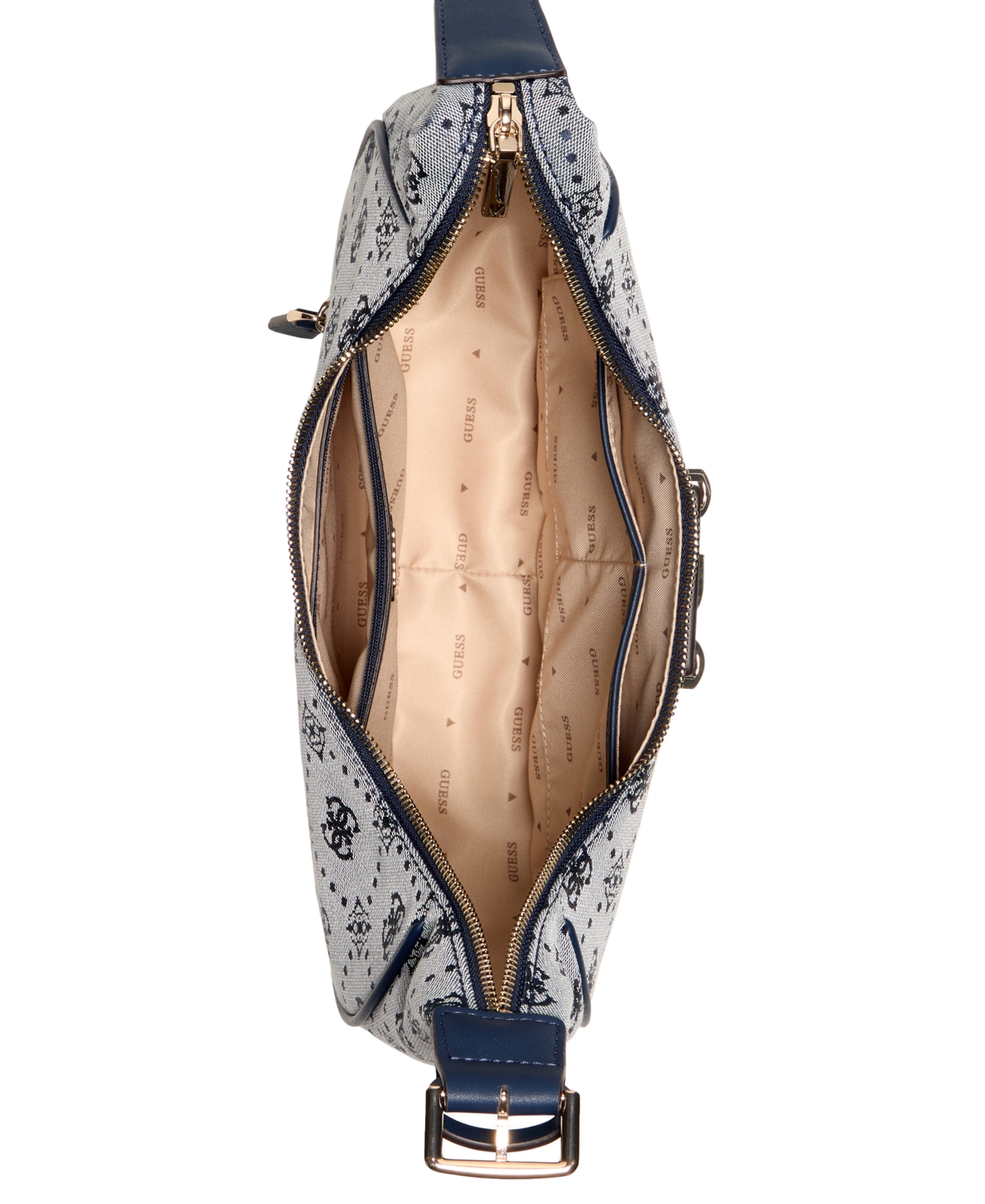 GUESS NEDA MEDIUM 4G PEONY LOGO HOBO SHOULDER BAG 