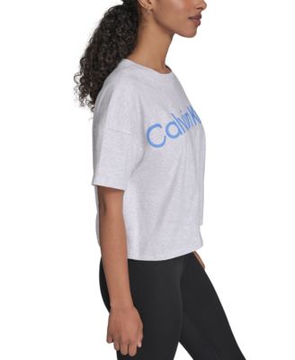Women's Cotton Raised Logo Cropped T-Shirt