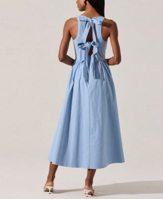 Women's Bow-Back Apron Dress