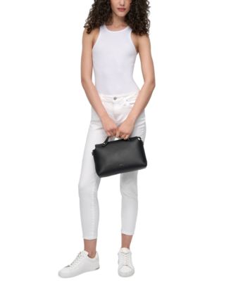 Louisa Small Logo Charm Satchel