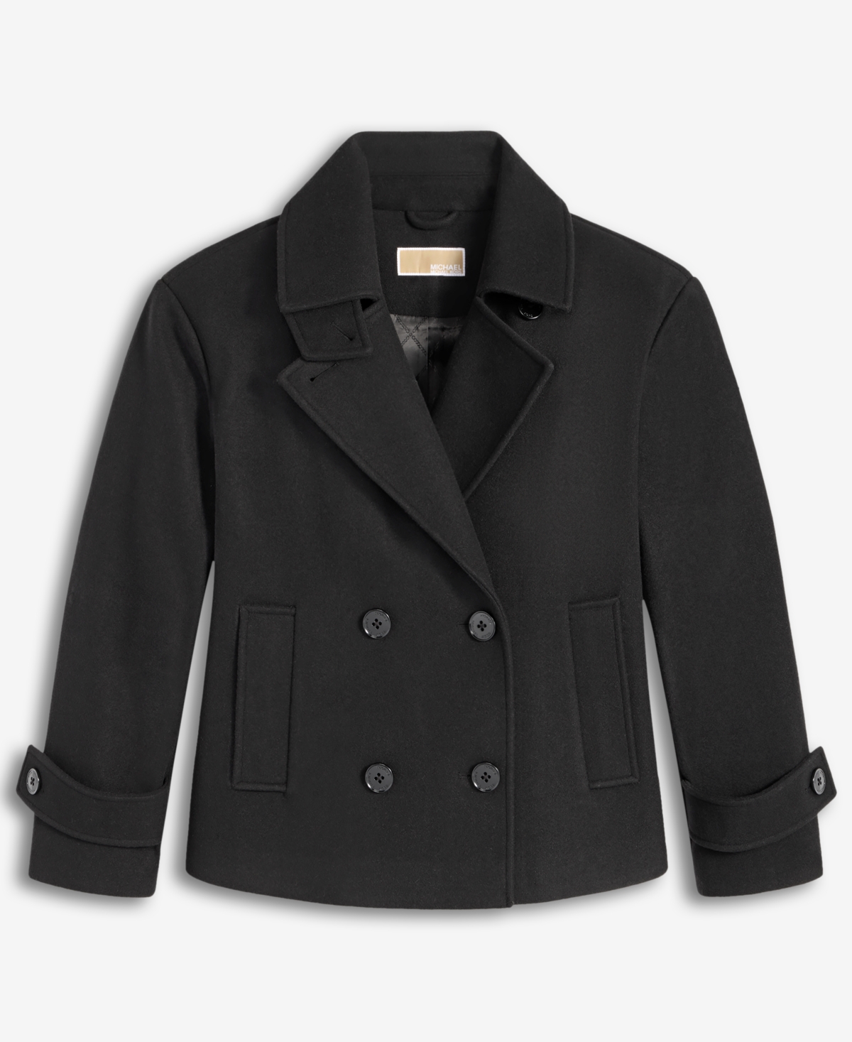 Michael Kors Michael  Women's Double-breasted Coat, Exclusively At Macy's In Black