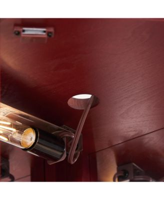 Elegant 3-Side Glass Display Curio Cabinet with Adjustable Shelves