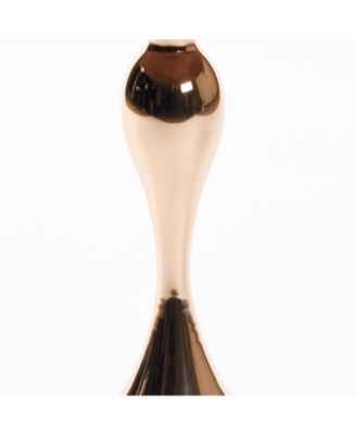 Modern Round Coffee Table, Metal Pedestal Table for Small Spaces