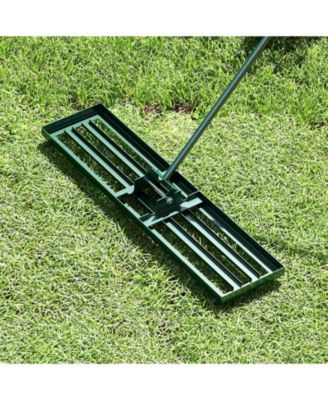 42 x 10 Inch Lawn Leveling Rake with Ergonomic Handle