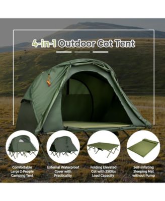2-Person Outdoor Camping Tent with External Cover