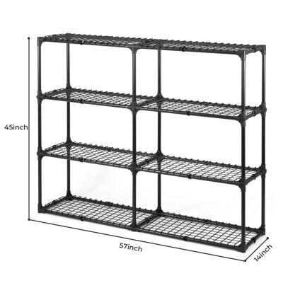 Streamdale Heavy-Duty 4-Shelf Wire Rack 2-Pack (880 lbs)