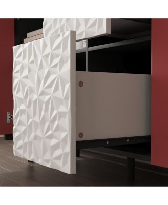 Accent Sideboard with Drawer and Open Shelves